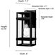 Payton 1 Light 13.75 inch Powder Coated Black Outdoor Wall Sconce